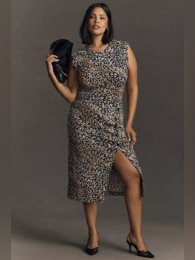 NWT Size 2X - Grey State Chiara Midi Dress